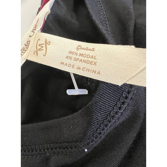 Matilda Jane Hi Low Top Split Back Long Sleeve Black Size Medium - Picture 9 of 9